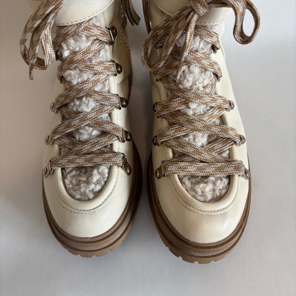 Circus NY by Sam Edelman womens cream Gretchen Faux Fur Winter Boots size 7.5 - Picture 4 of 10